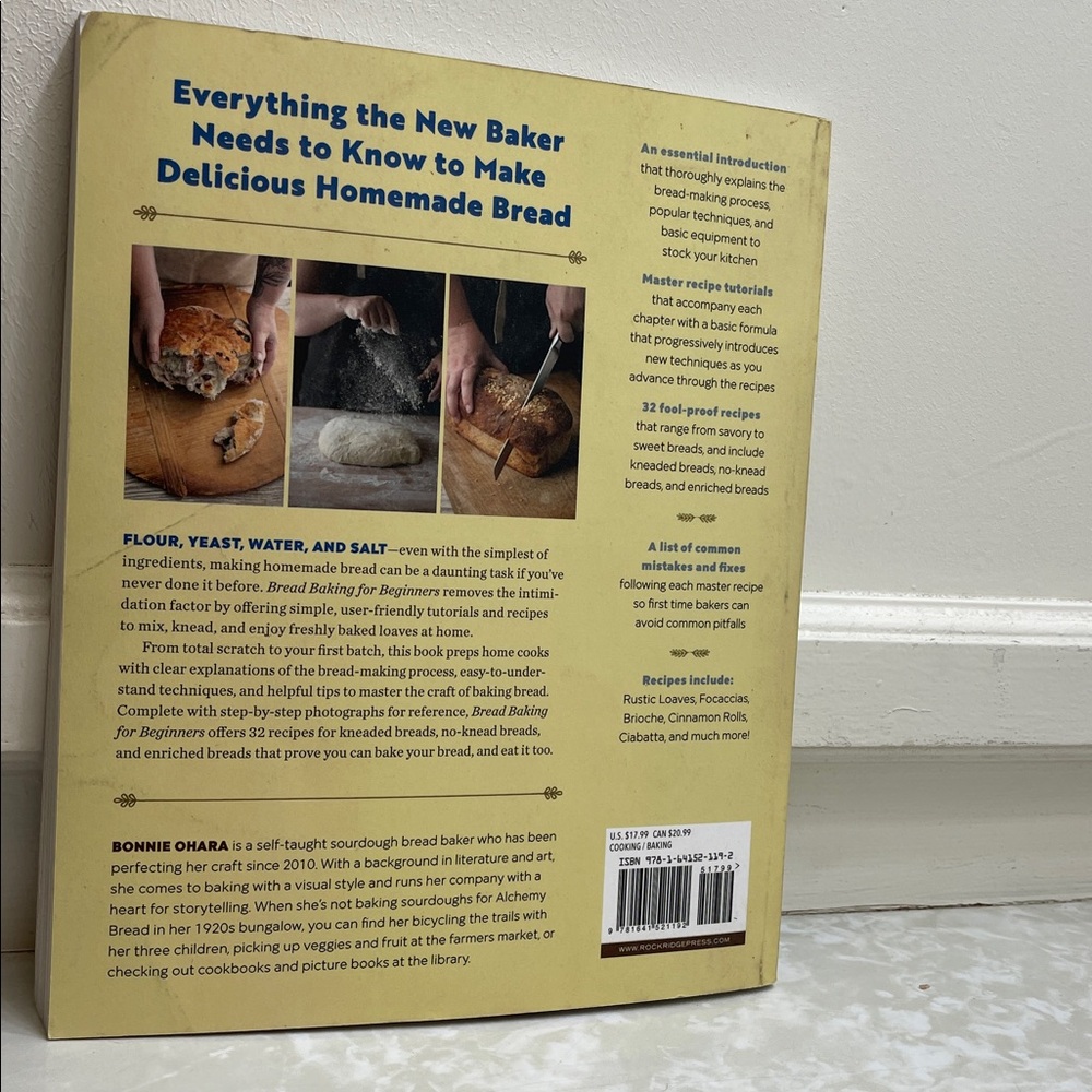 Bread Baking for Beginners Book by Bonnie Ohara Sourdough pizza rustic - Picture 3 of 3